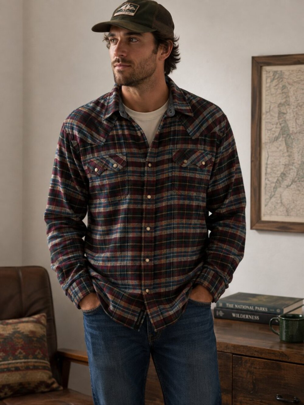 Moonshine Spirit Western Flannel Shirt